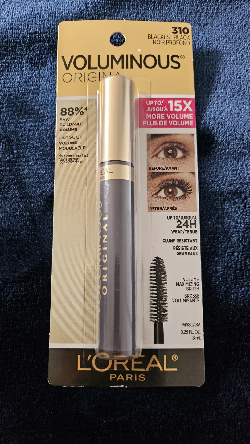 L'Oréal Voluminous Original Mascara, Blackest Black ⚽