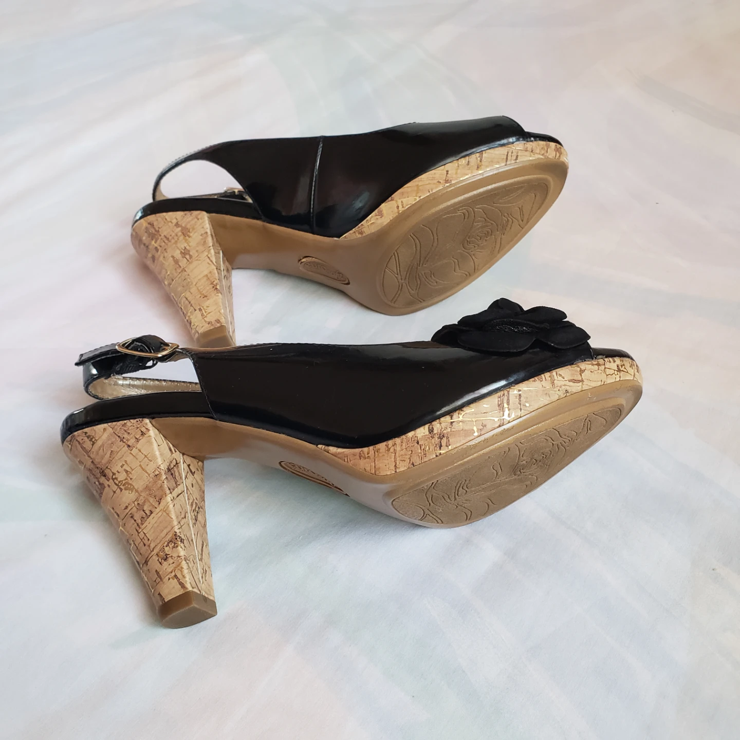 Soft Black Leather Heels - photo 5