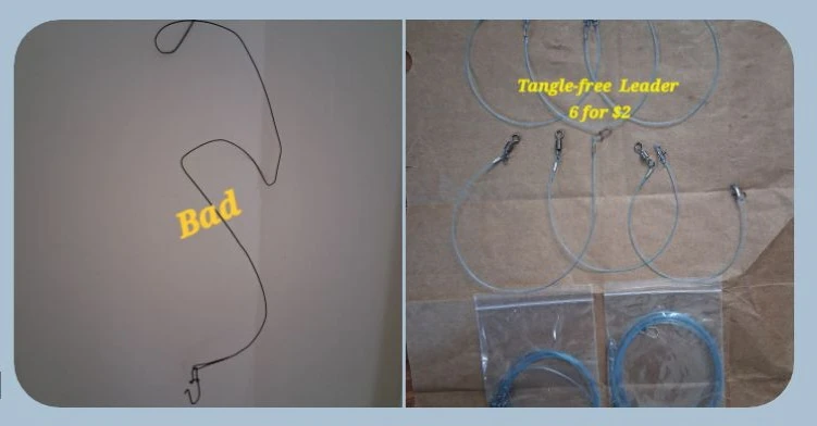 Tangle-Free Fishing Leaders (6 Pack)