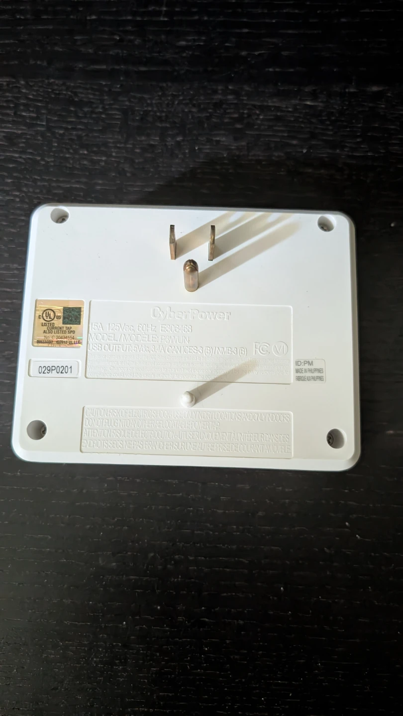 CyberPower Surge Protector with 3 USB Ports - photo 2