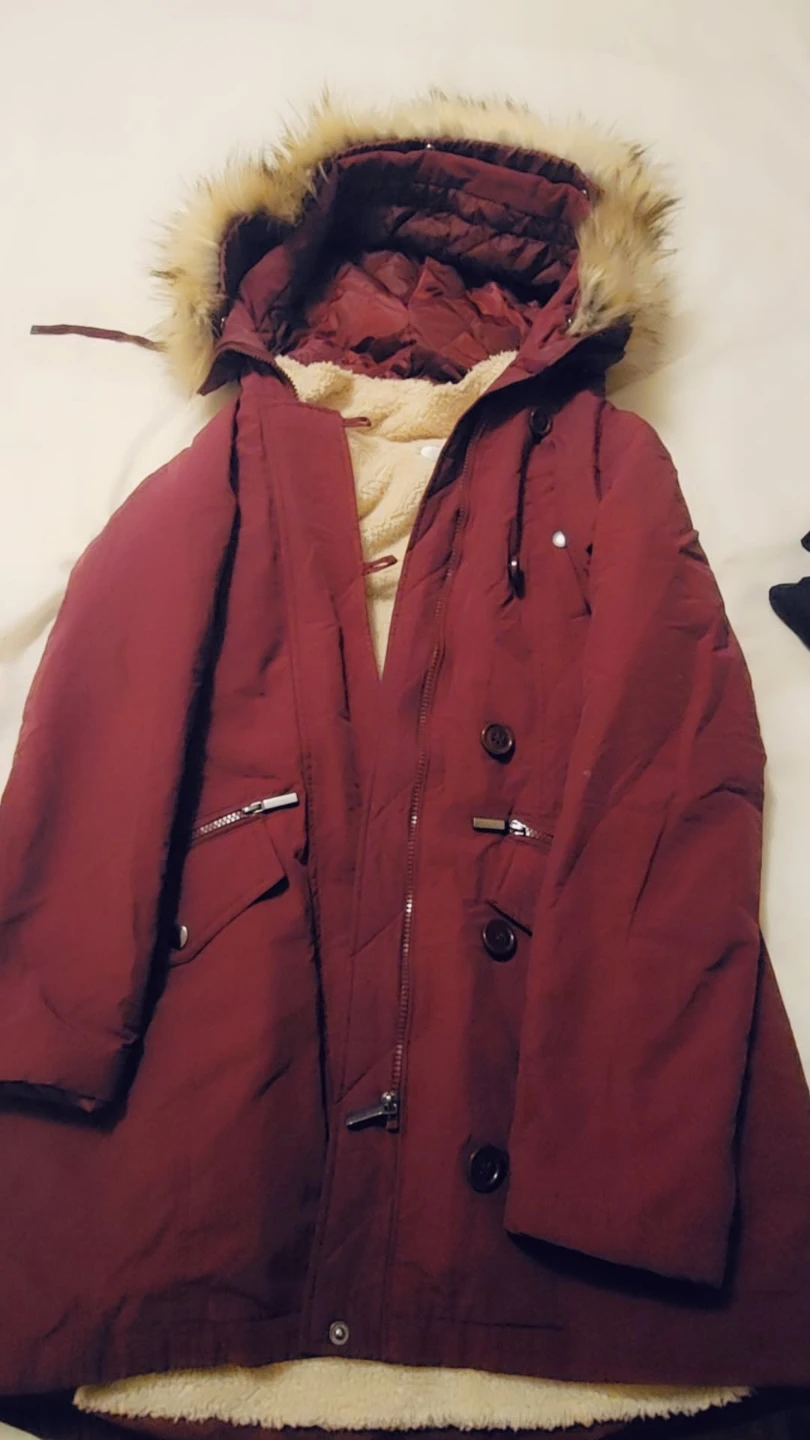 Ricki's Maroon Winter Parka