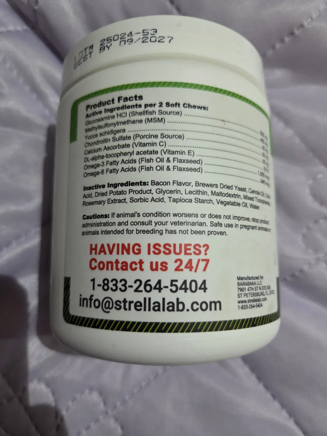 Strellalab Glucosamine Chews Mobility Support for Dogs - photo 3