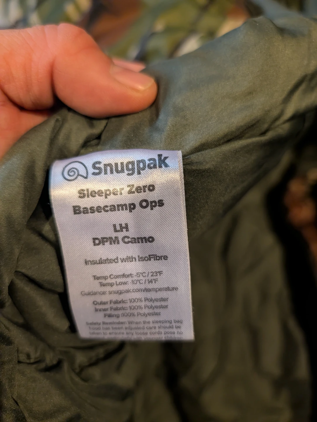 Snugpak Sleeper Zero Basecamp Ops Sleeping Bag - photo 2