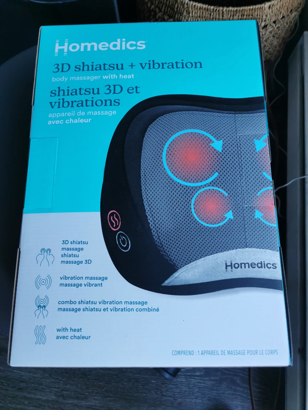 HoMedics 3D Shiatsu + Vibration Body Massager with Heat