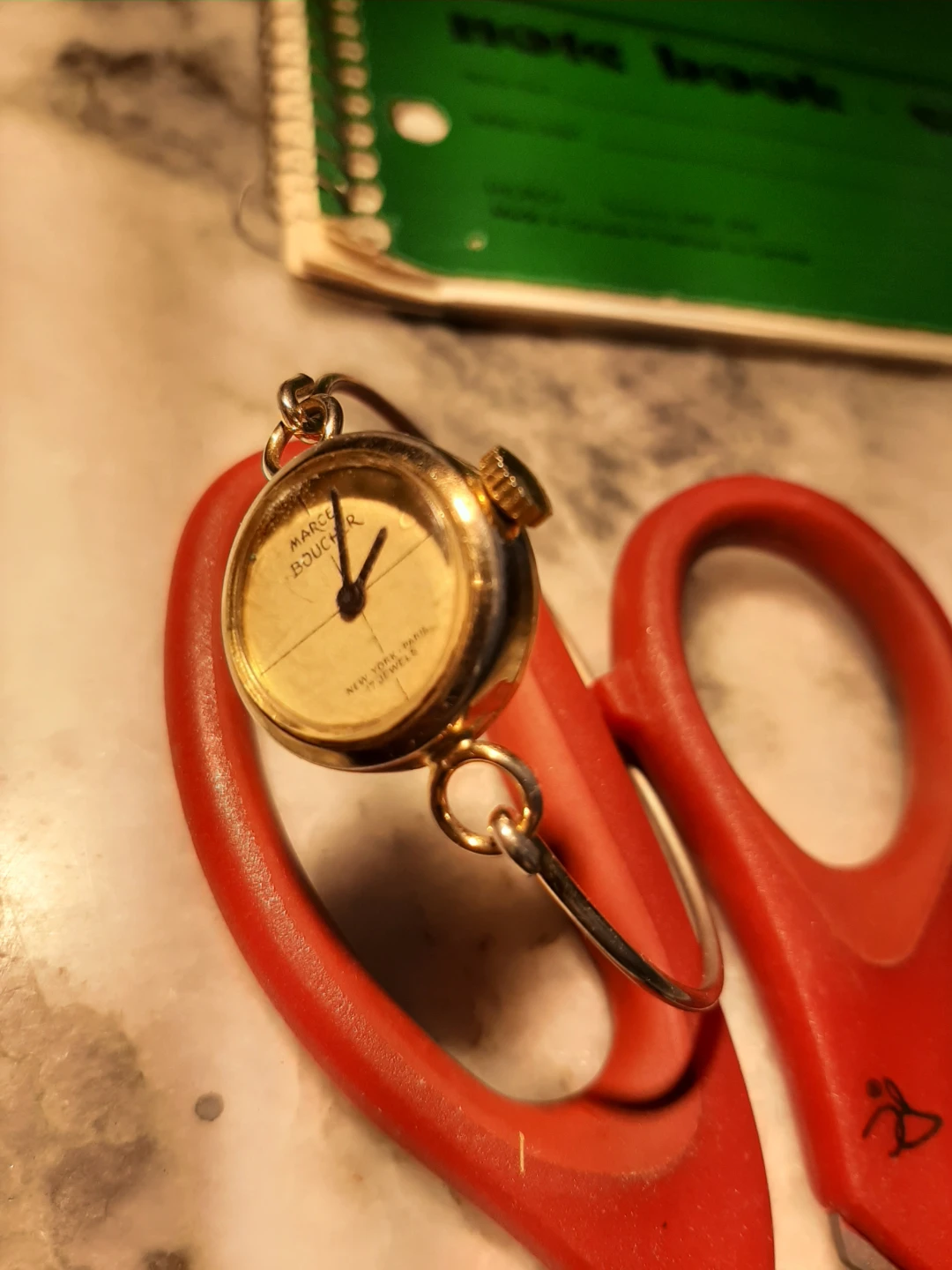 Marcel Boucher Gold Tone Bangle Watch - photo 4