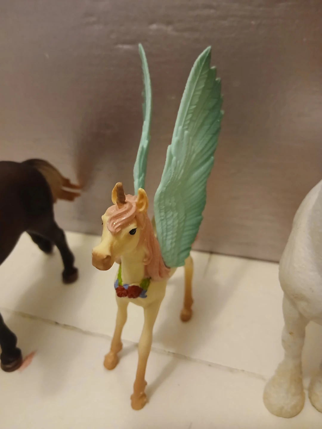 Collection of shleigh Toy Horses and Pegasus