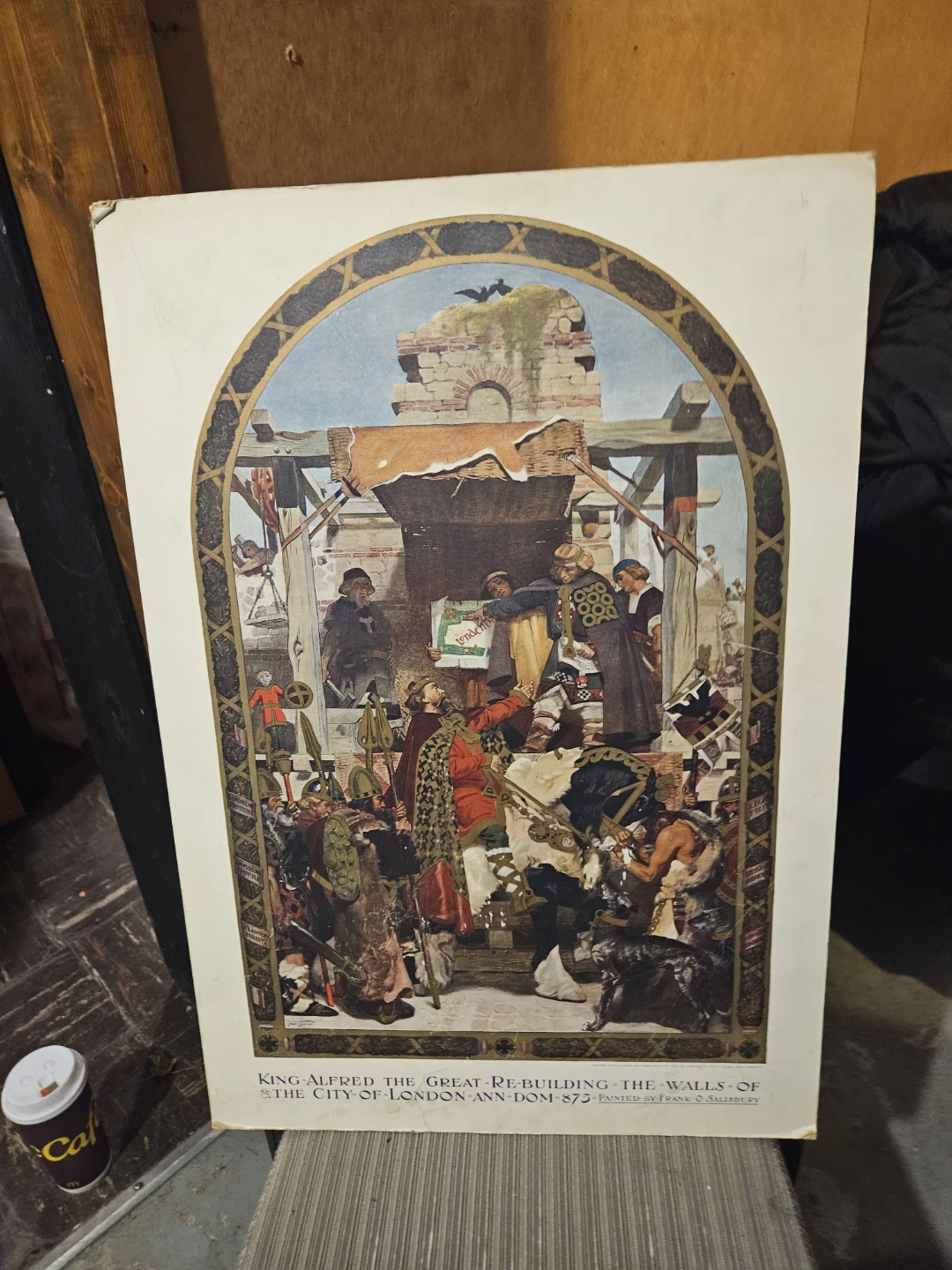 King Alfred the Great Rebuilding the Walls of London Print - photo 2