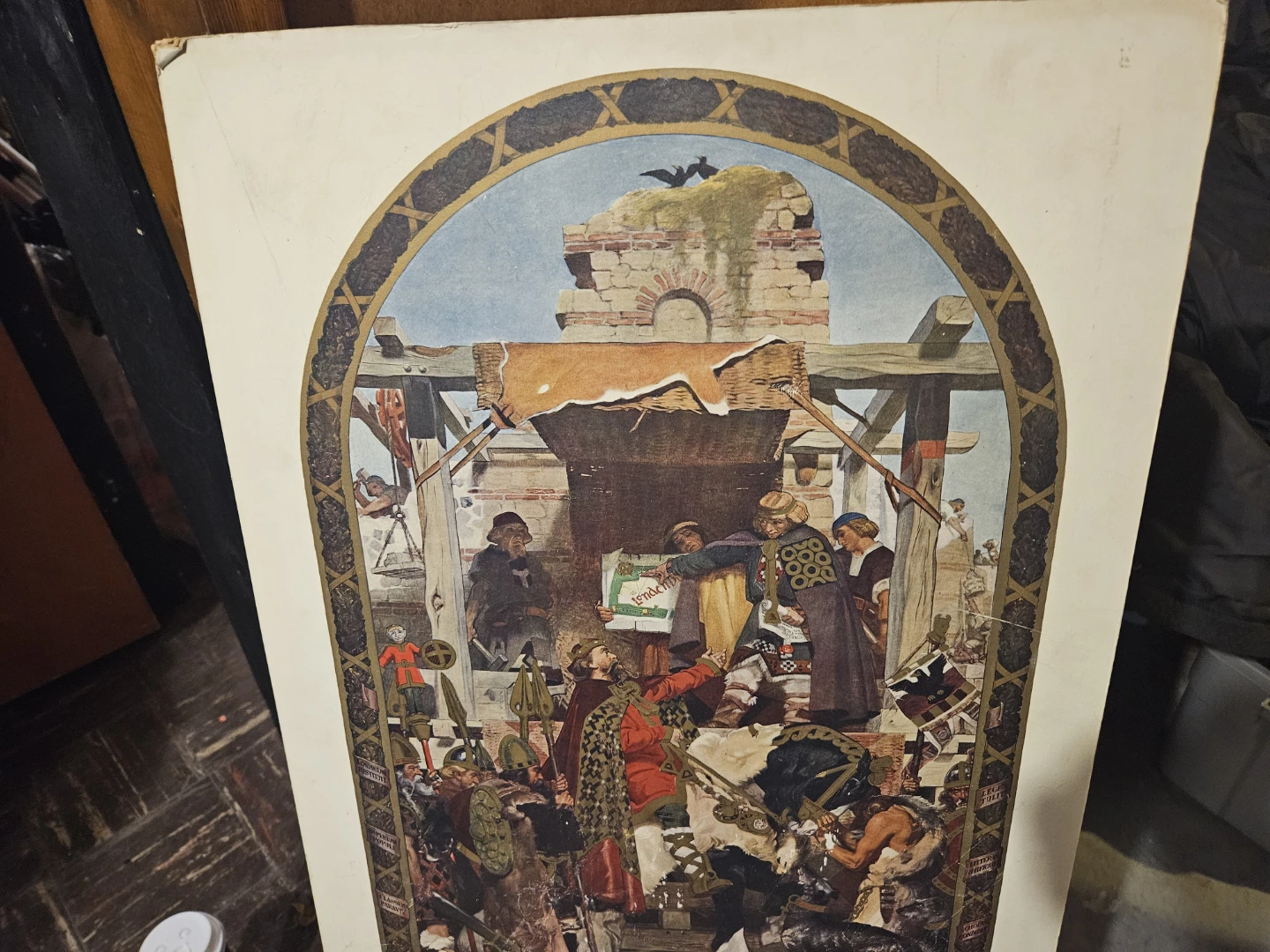 King Alfred the Great Rebuilding the Walls of London Print - photo 4