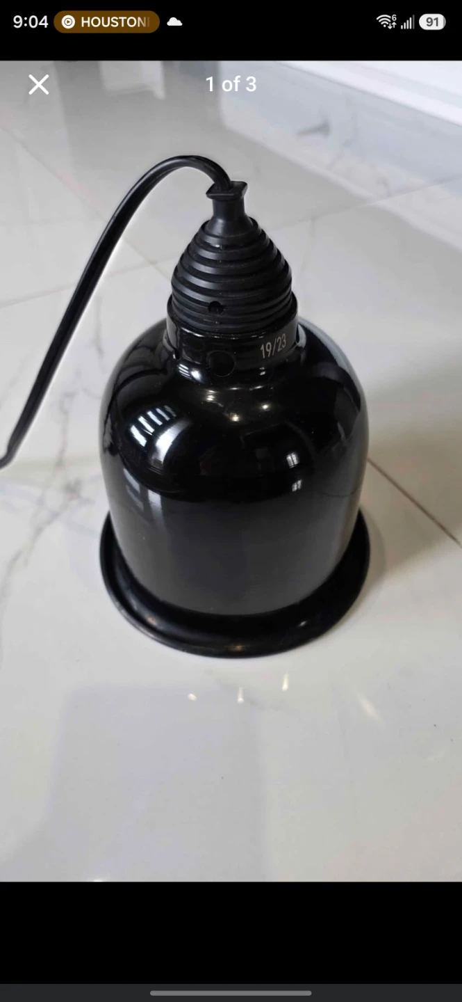 Reptile heat lamp & uvb fixture.