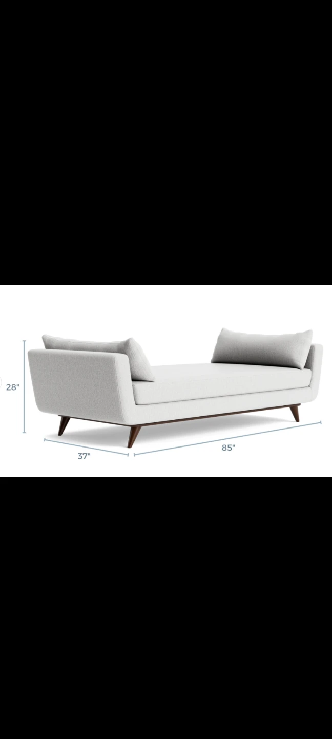 EUC Joybird Hughes Daybed - Light Grey - photo 3