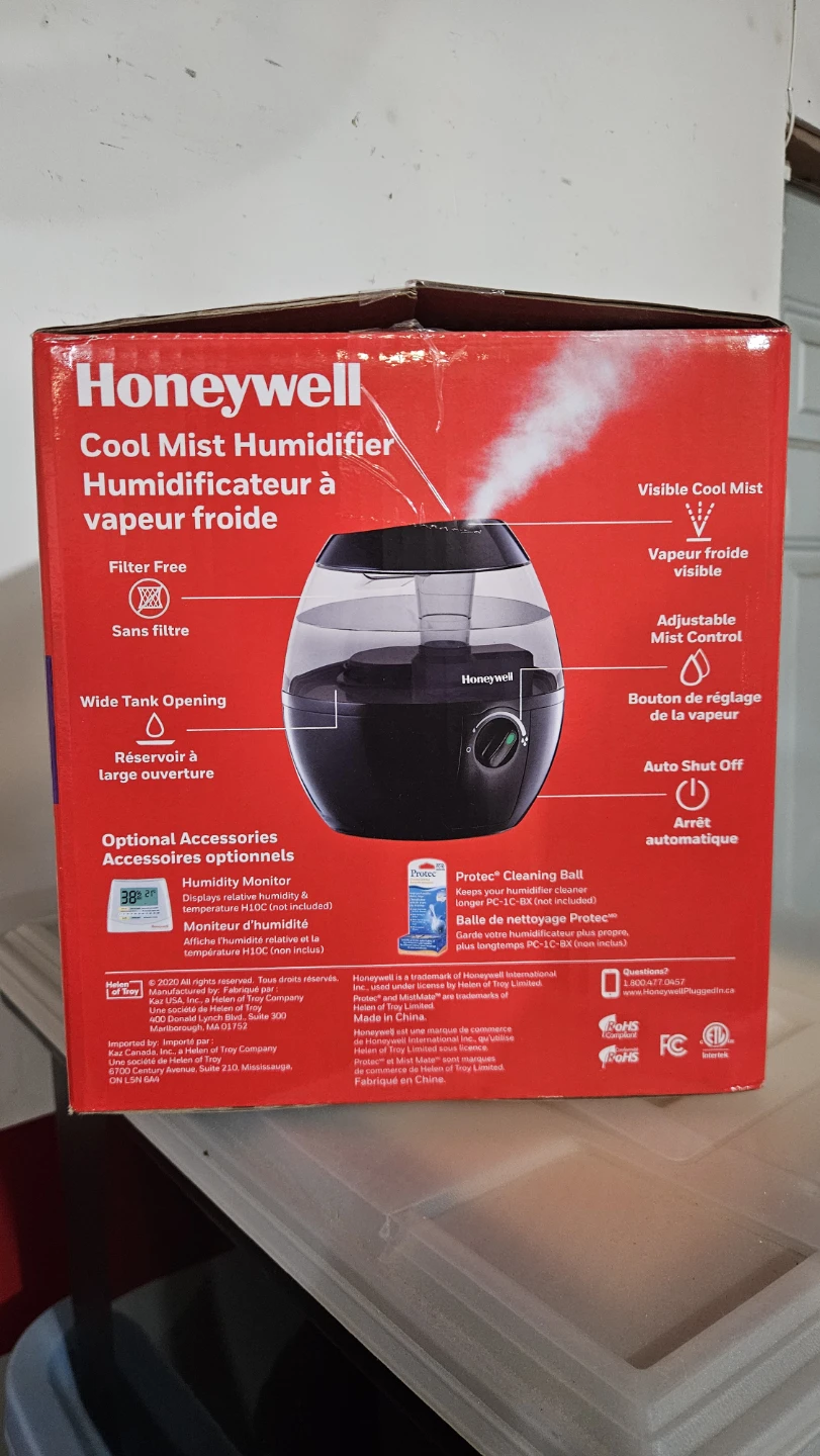 Honeywell MISTMATE Cool Mist Humidifier HUL520BC - photo 3