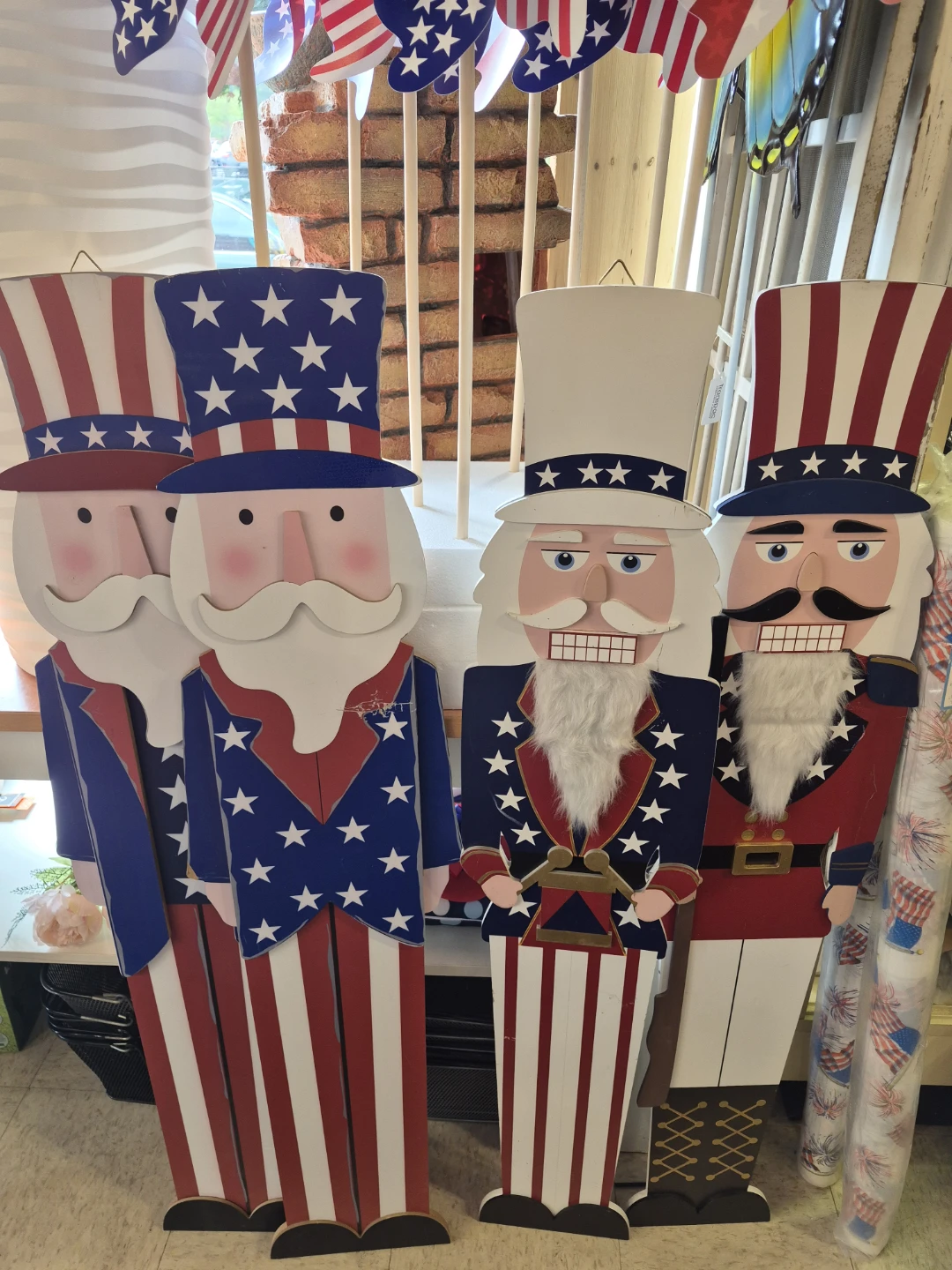 Patriotic Wooden Figures and Pinwheels - photo 3