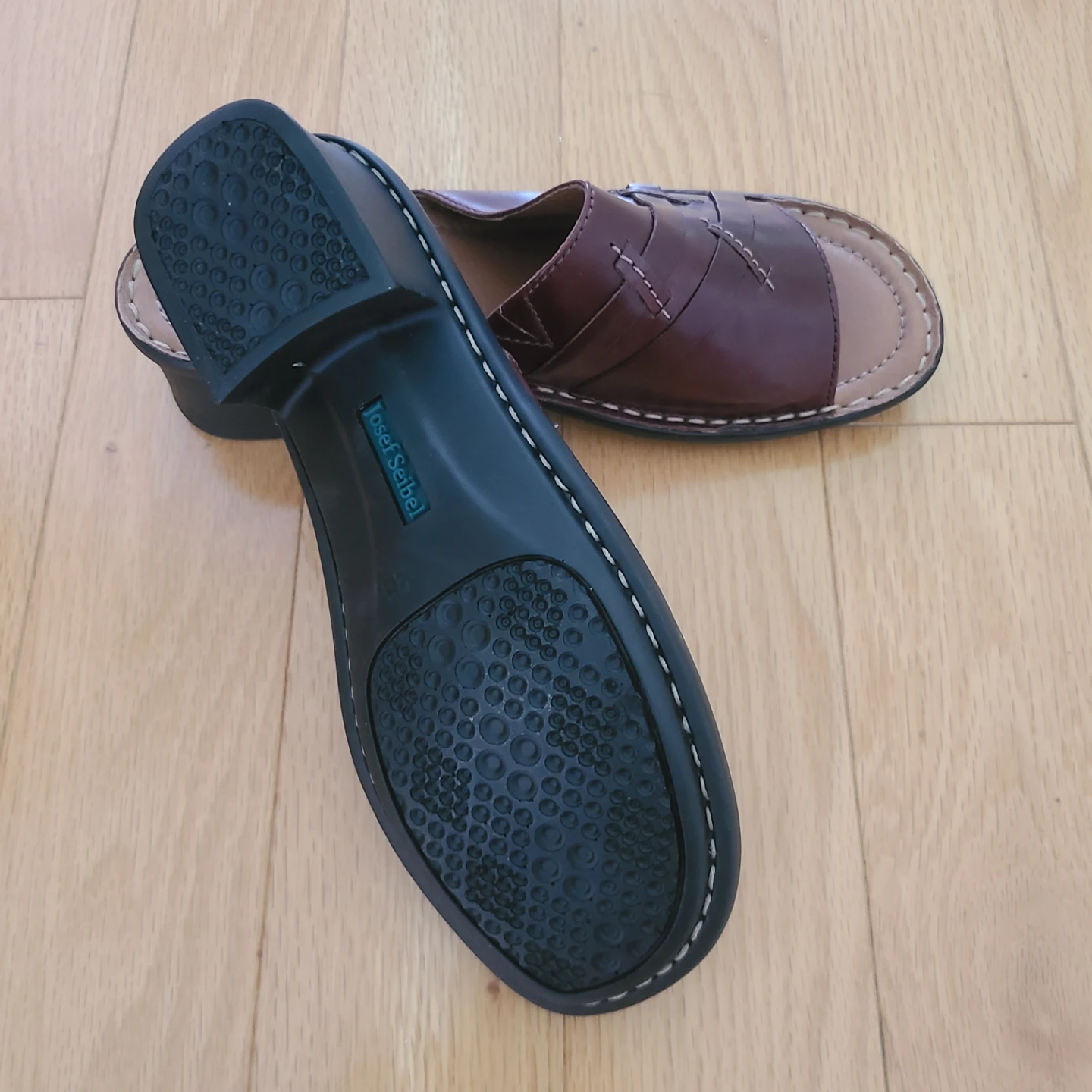 Josef Seibel Brown Leather Sandals Size 38 ⚽ - photo 4