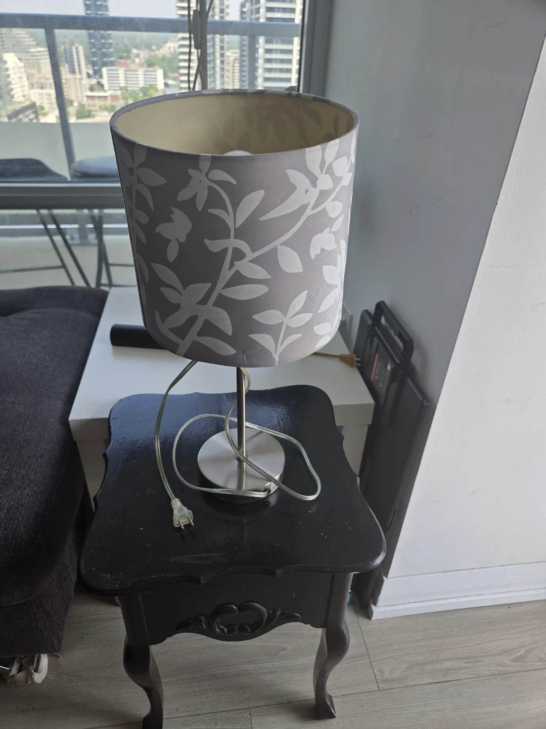 Table Lamp with Floral Shade