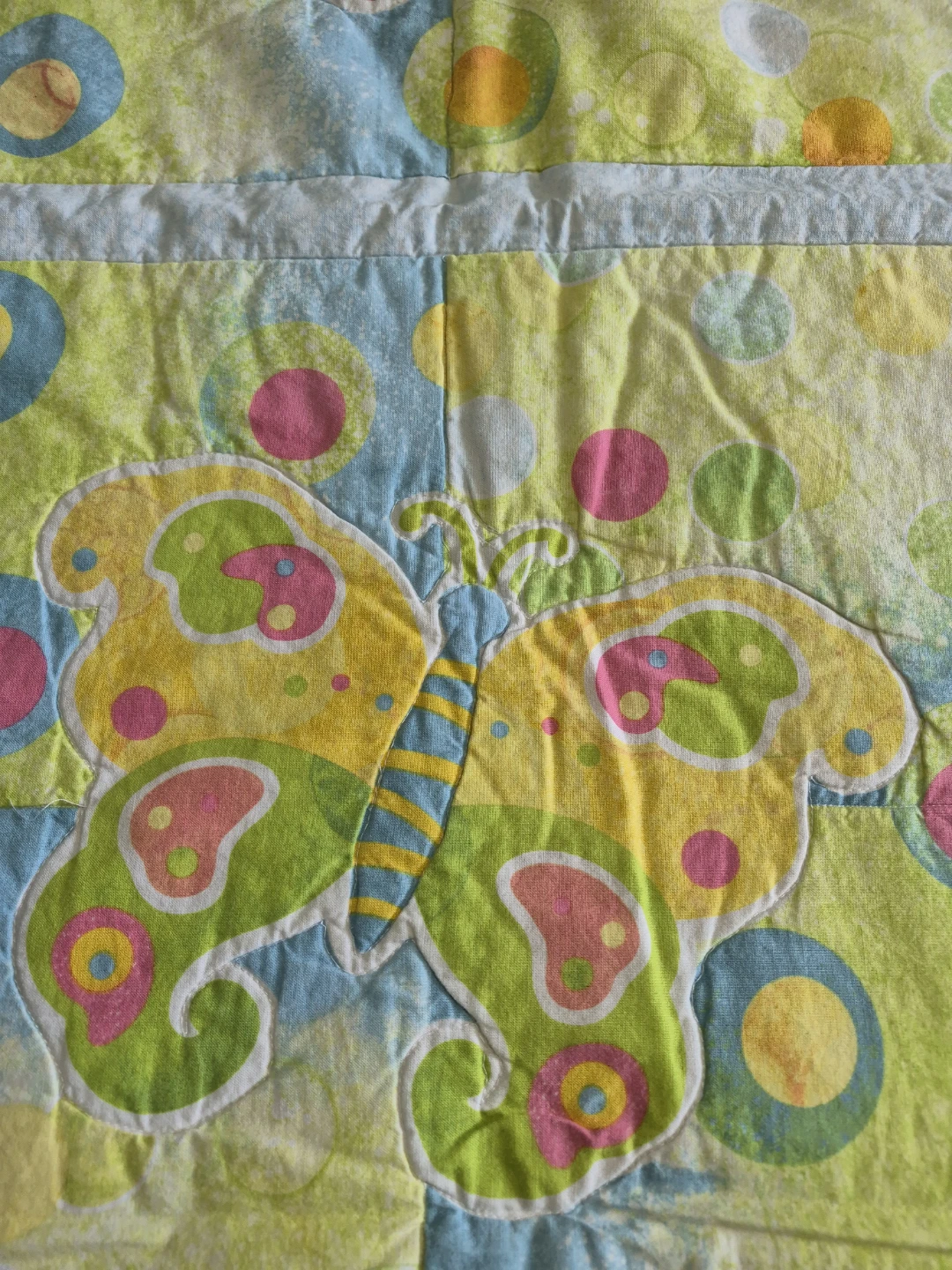 Beautiful Handmade Quilted 50" x 34" Throw Blanket - photo 4