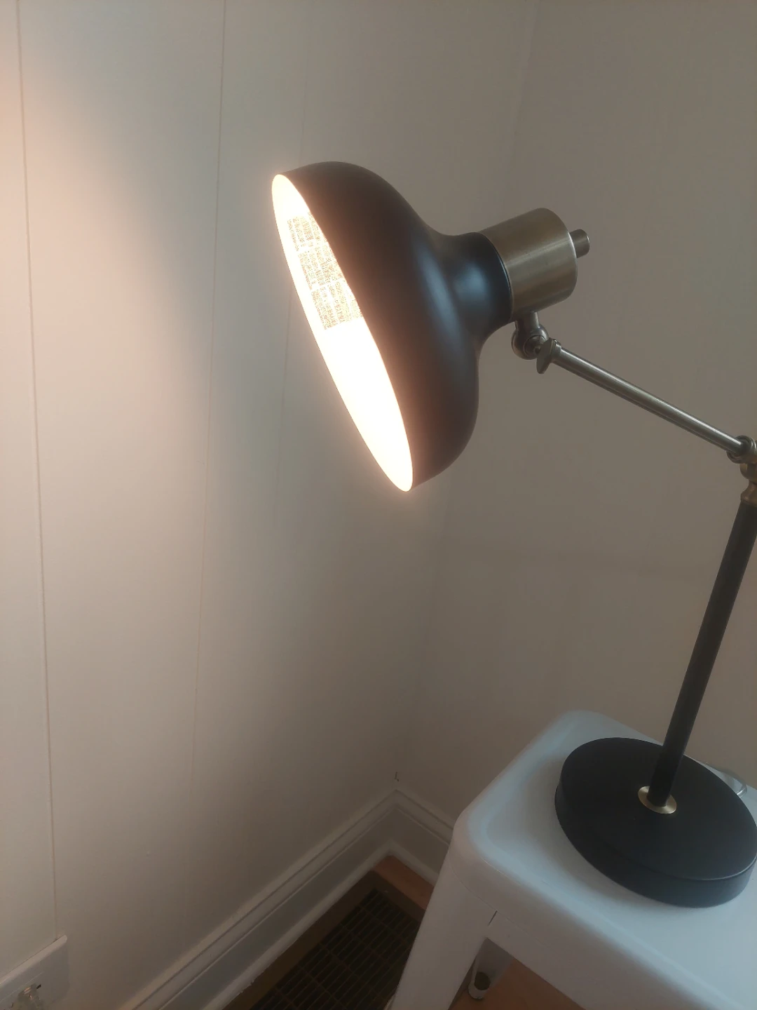 Threshold Adjustable Desk Lamp Black/Brass - photo 2