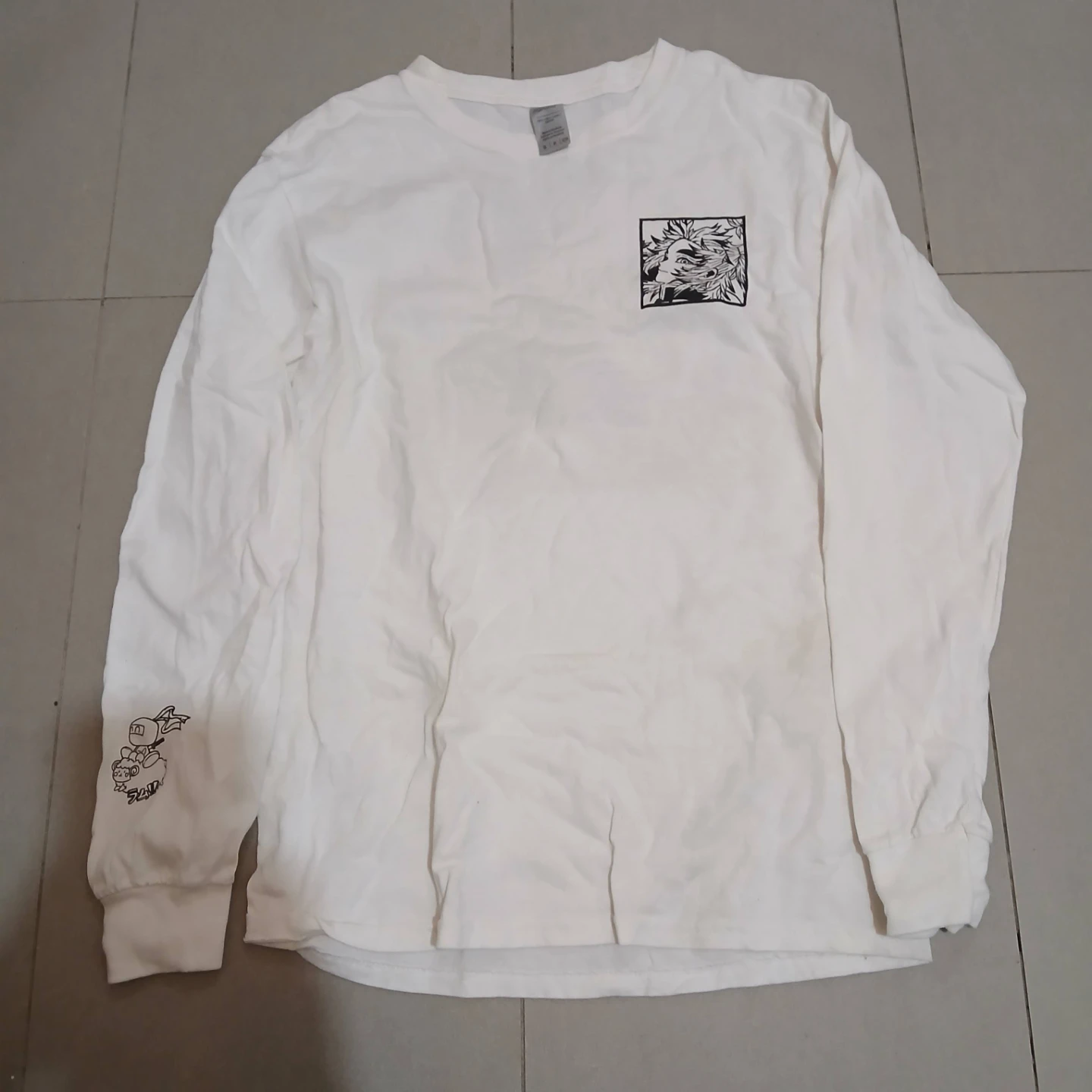 ⚽ White Long Sleeve Rengoku T-Shirt - photo 2