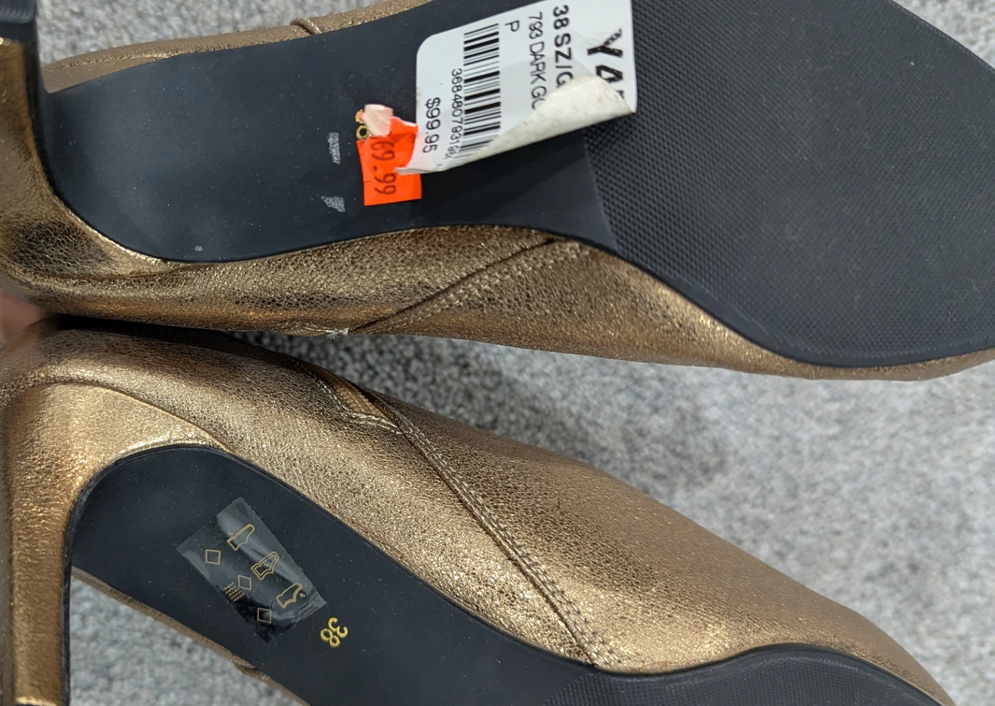 Size 38 dark gold boots - photo 3