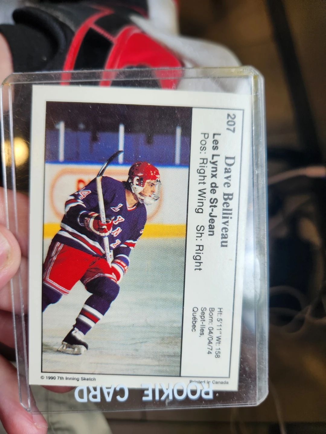 1990 7th Inning Sketch Dave Belliveau Rookie Card - photo 2