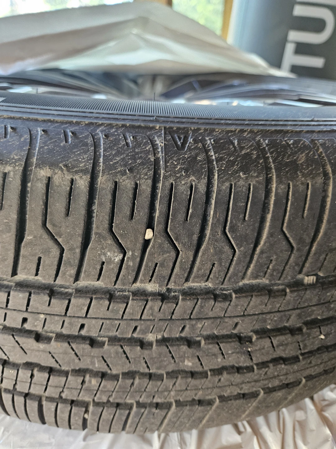 Set of 4 Dunlop Tires with original rims.  235/55R19 - photo 2