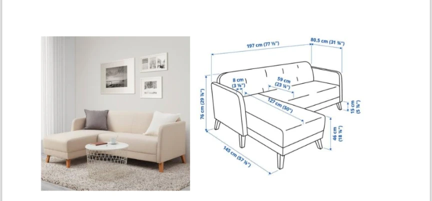 IKEA Beige Sofa