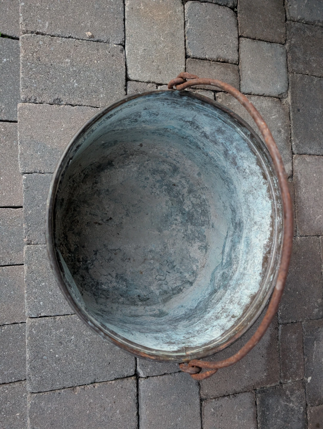 Vintage Copper Pot with iron Handle - photo 2