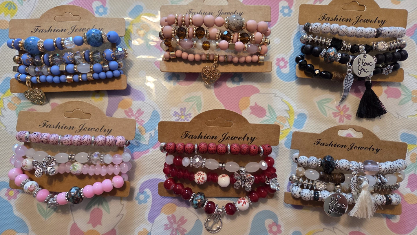 Fashion Jewelry Stackable Beaded Bracelets