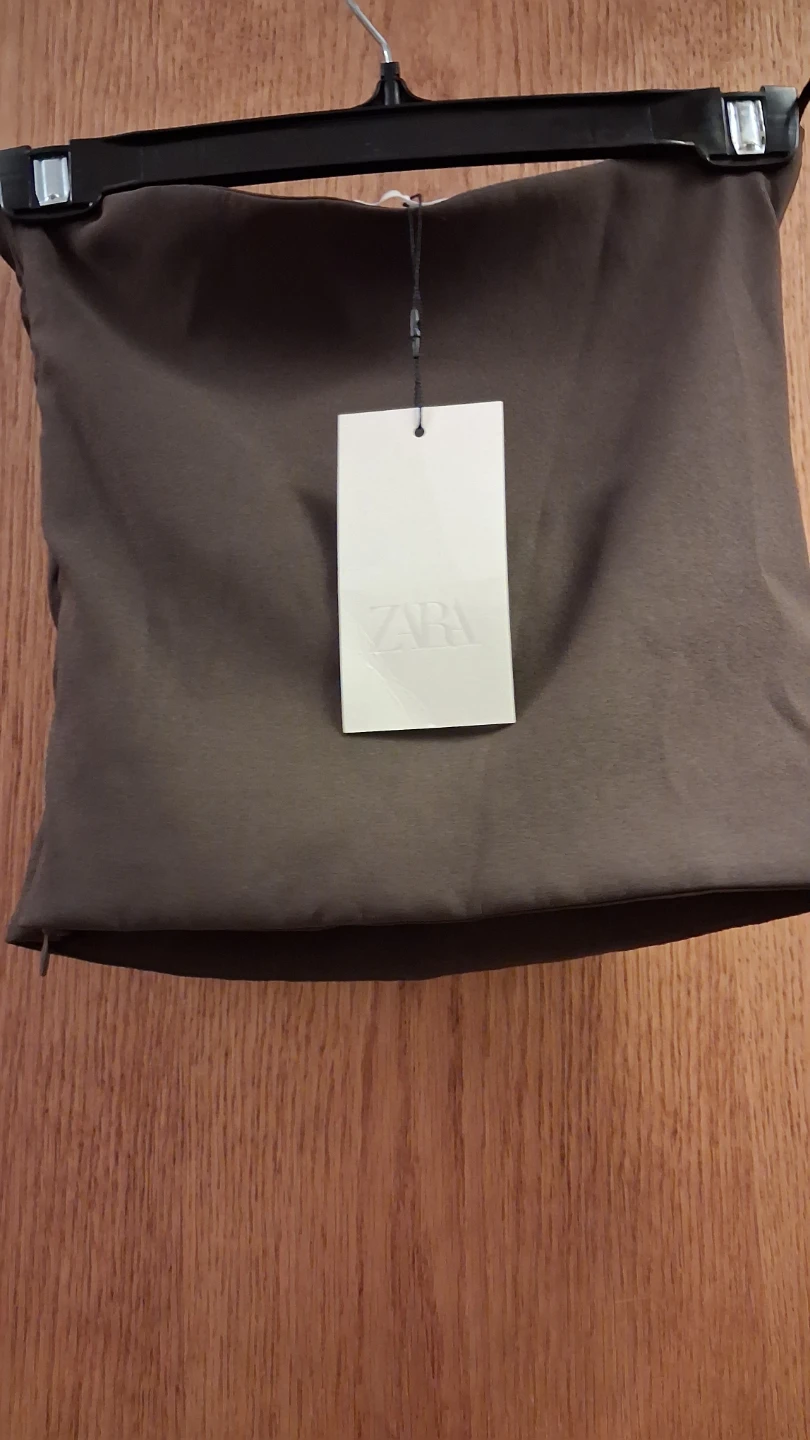 ZARA Brown Floral Embellished Banderas Top - photo 2