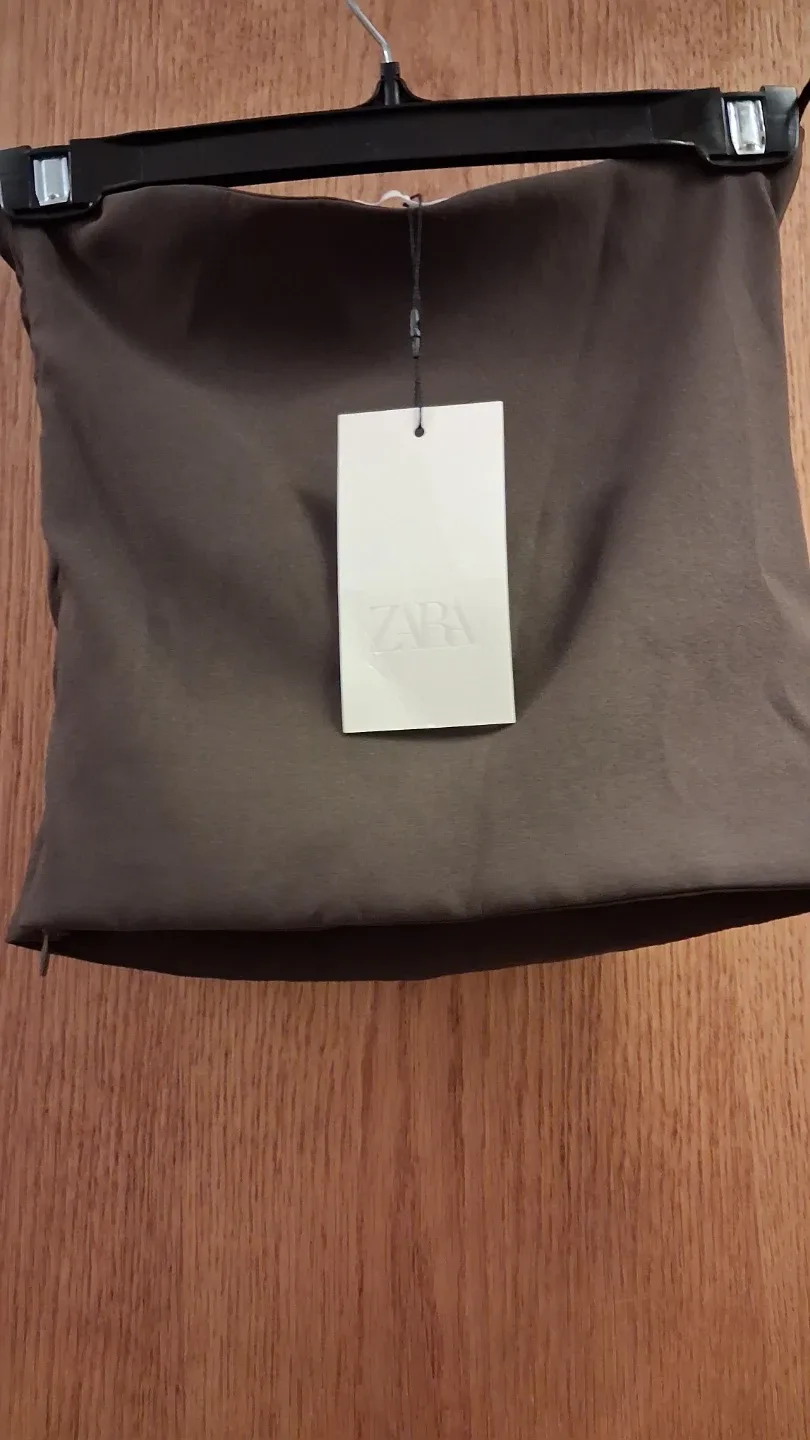 ZARA Brown Floral Embellished Banderas Top - photo 2