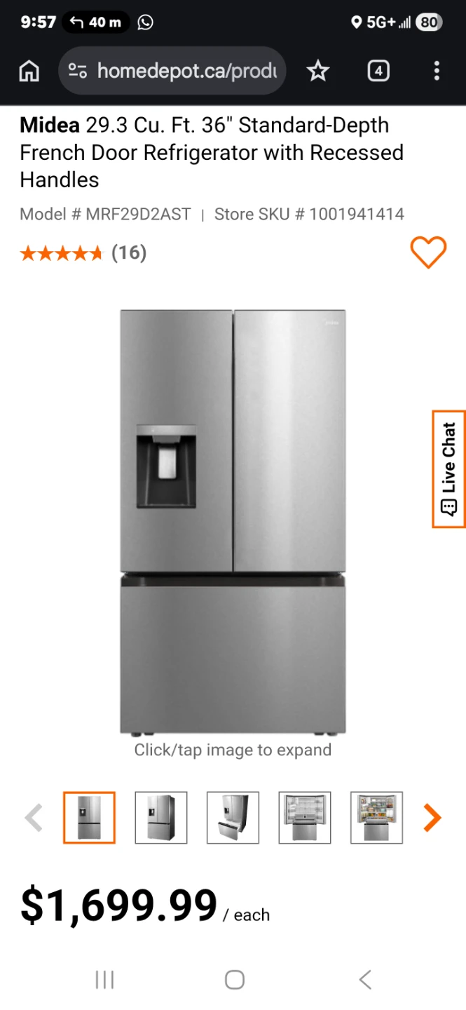 Midea French Door Refrigerator - photo 4