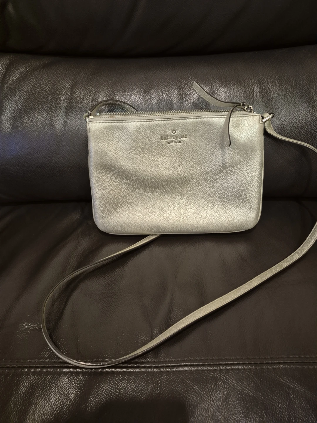 Kate Spade Silver Crossbody Bag