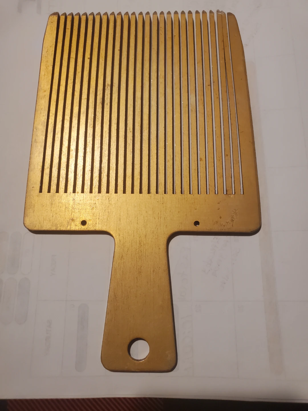 Vintage Wooden Wide Tooth Comb