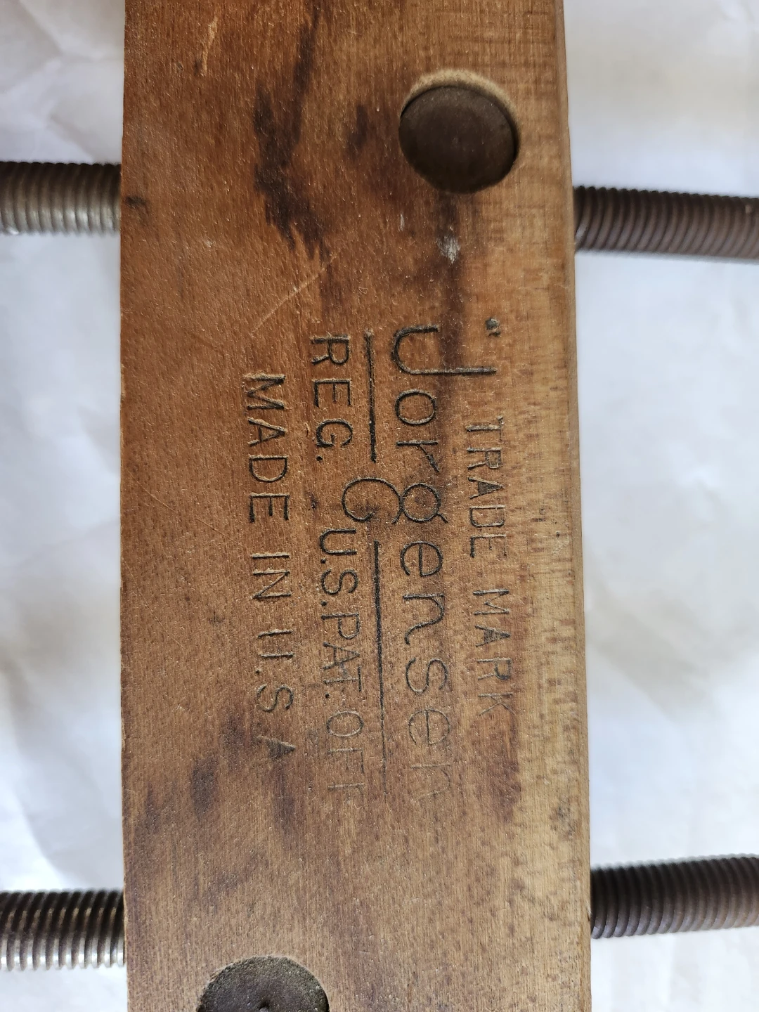 Set of 3 Vintage  Wood Clamps - photo 3