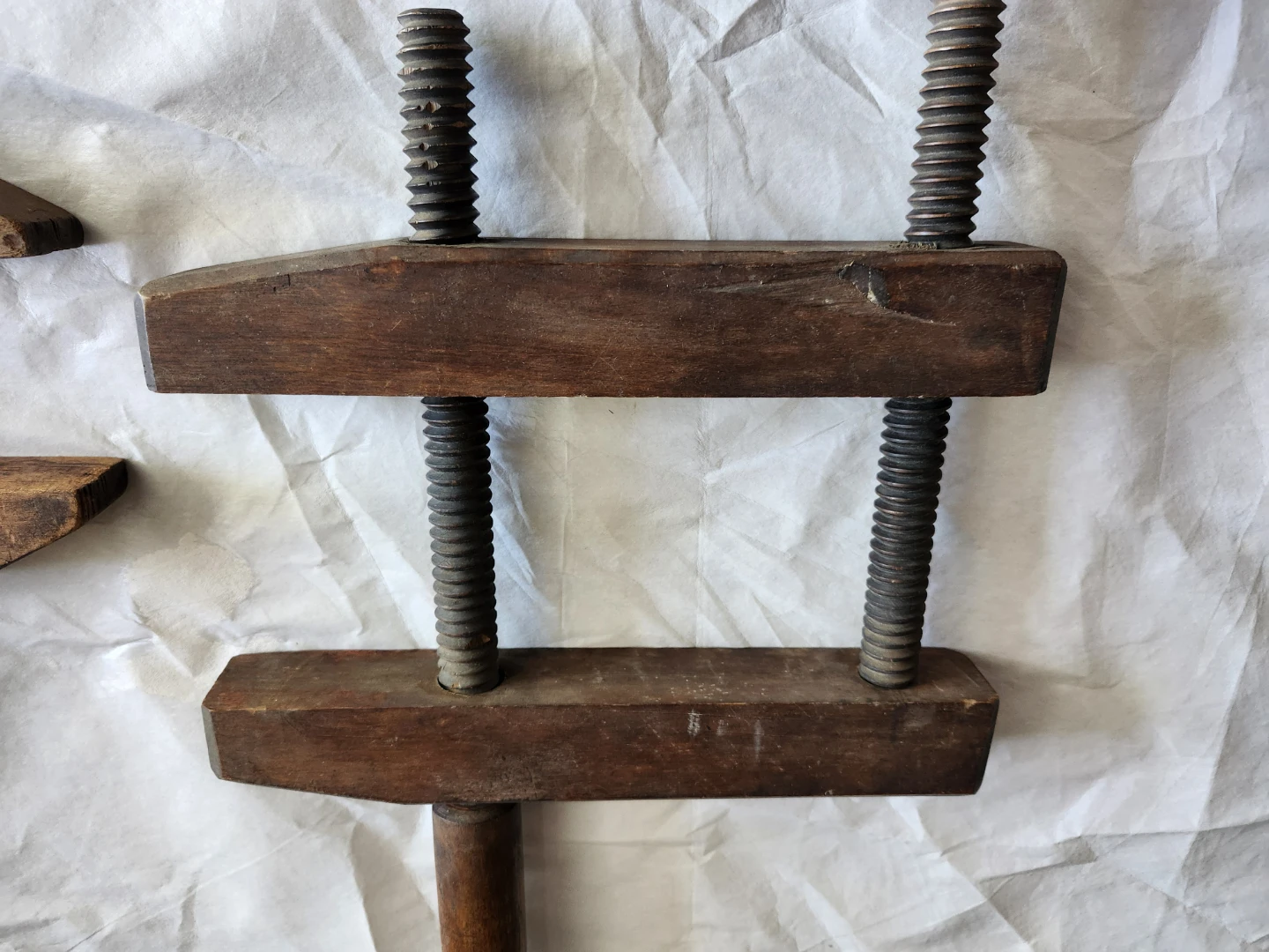 Set of 3 Vintage  Wood Clamps - photo 5