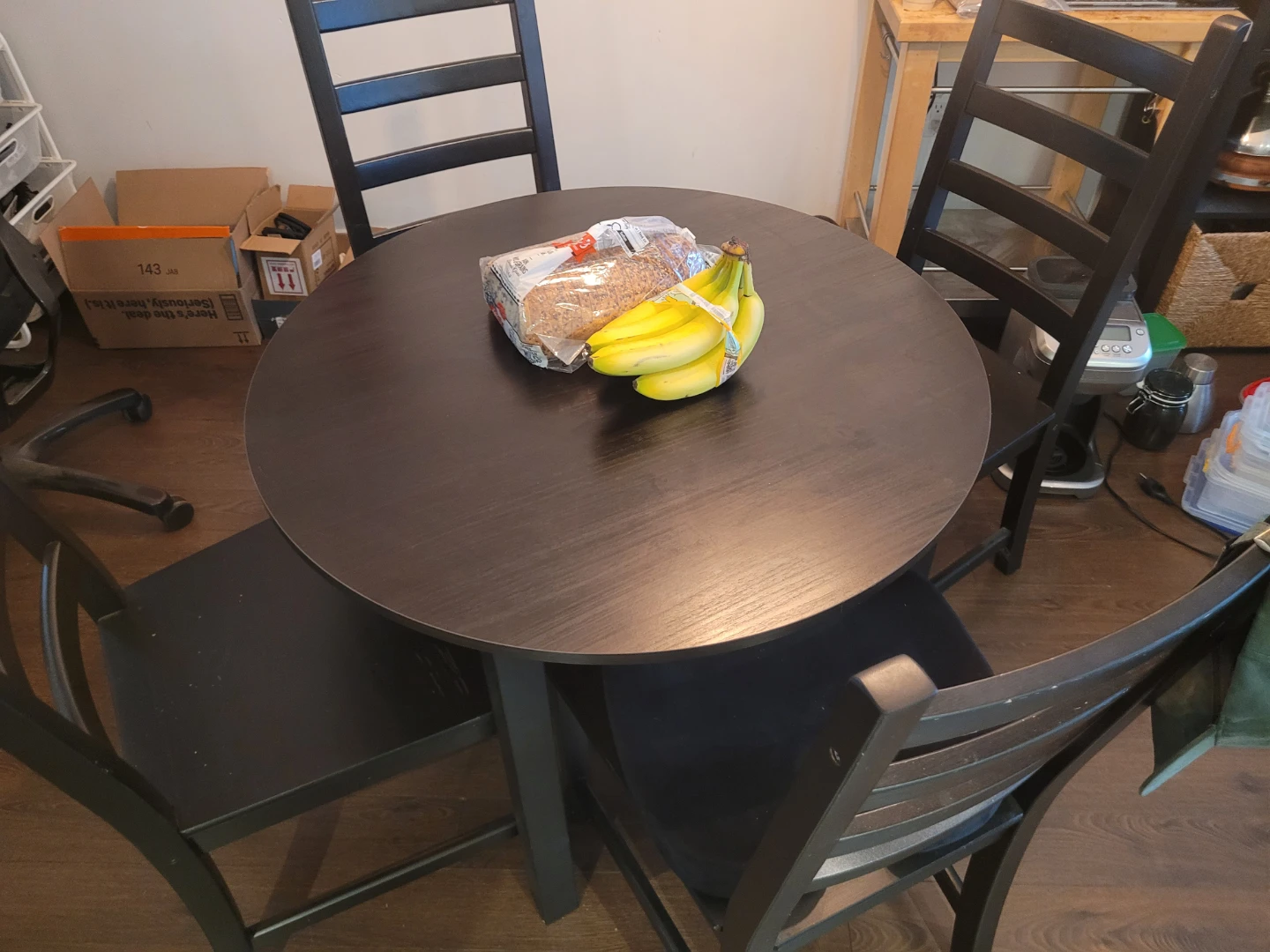 Round Dining Table with 4 Chairs - photo 2