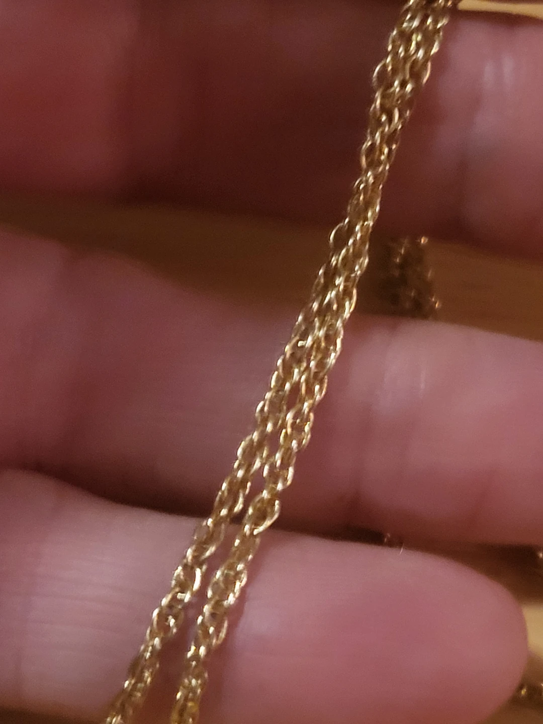 Gold Tone Signed Vintage  "Monet" Pendant Necklace - photo 3