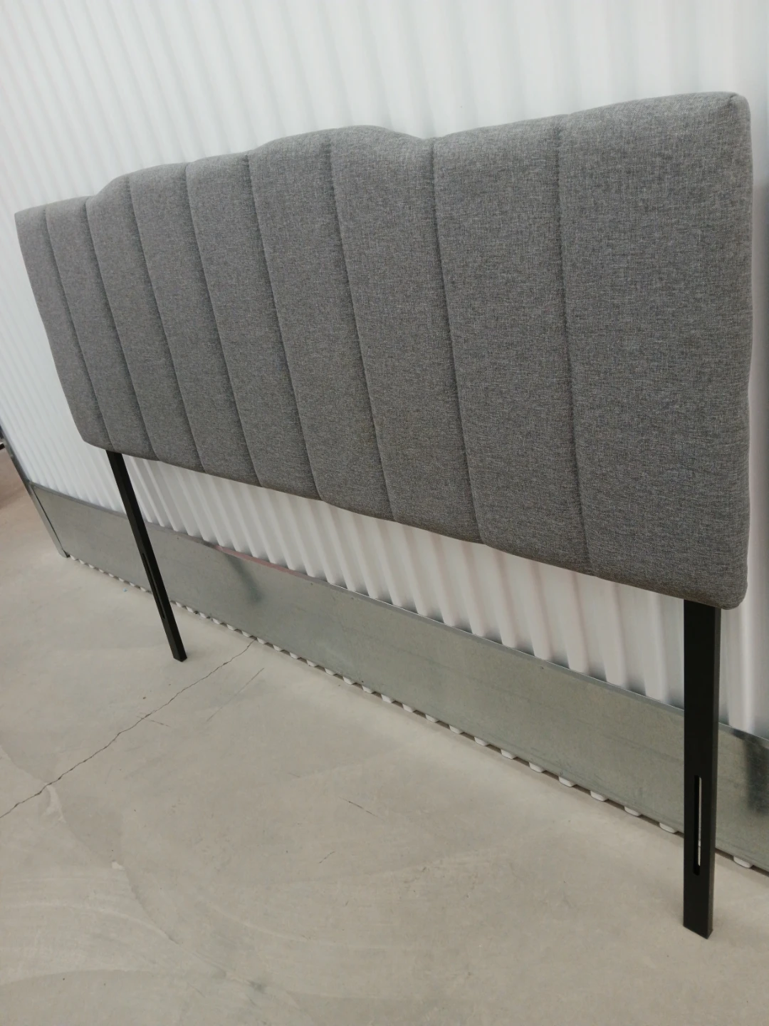 Gray Upholstered Headboard queen size - photo 3