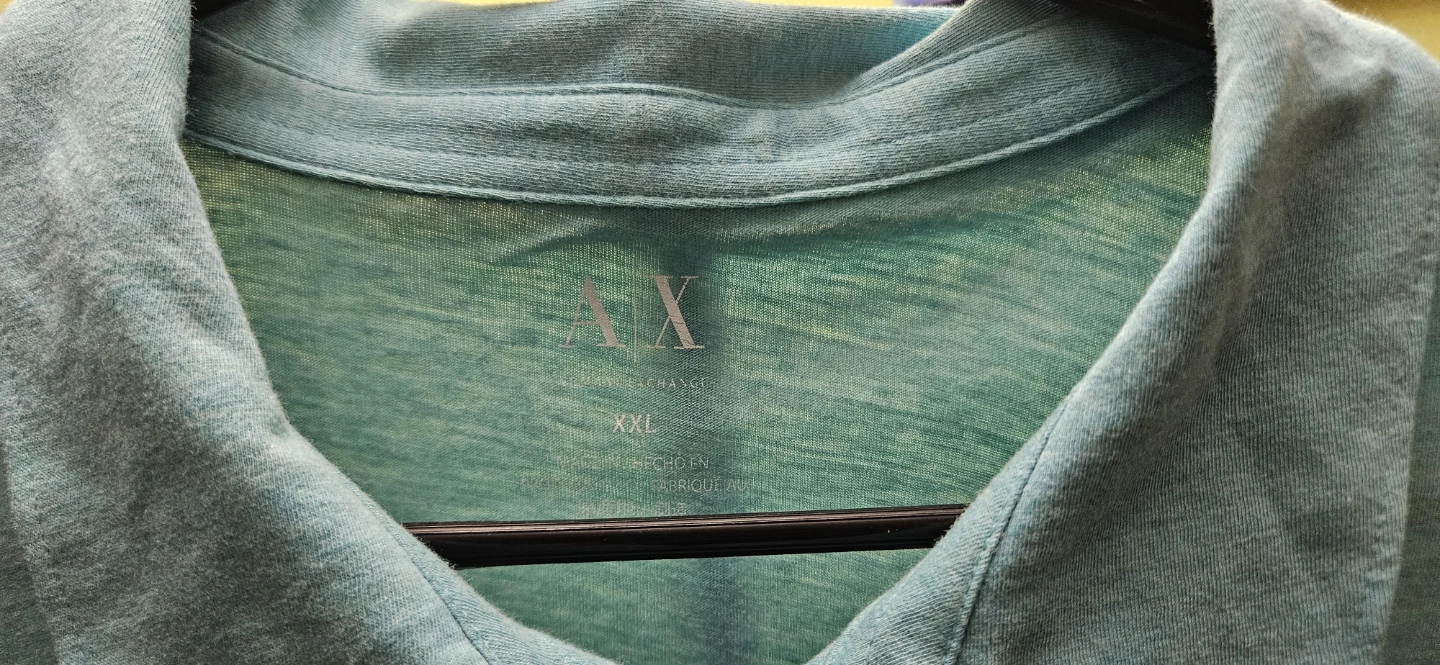 AX Armani Exchange Men's Polo Shirt XXL Teal - photo 4