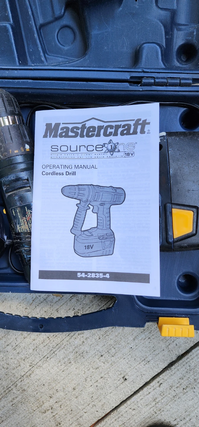 Mastercraft Source One 18V Cordless Drill with Case - photo 3