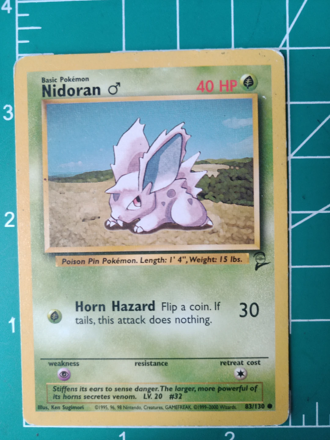 Pokemon Nidoran Basic Poison Pin Pokemon Card