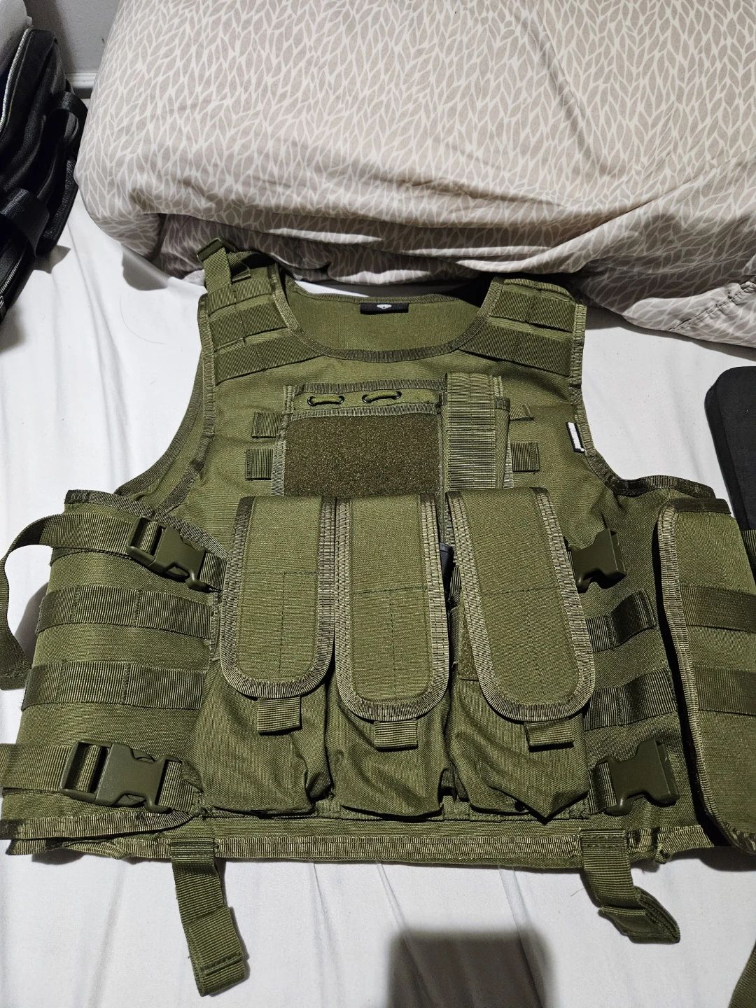 Tactical vest & Tactical belt w/ foamplates +free paintball mask - photo 2