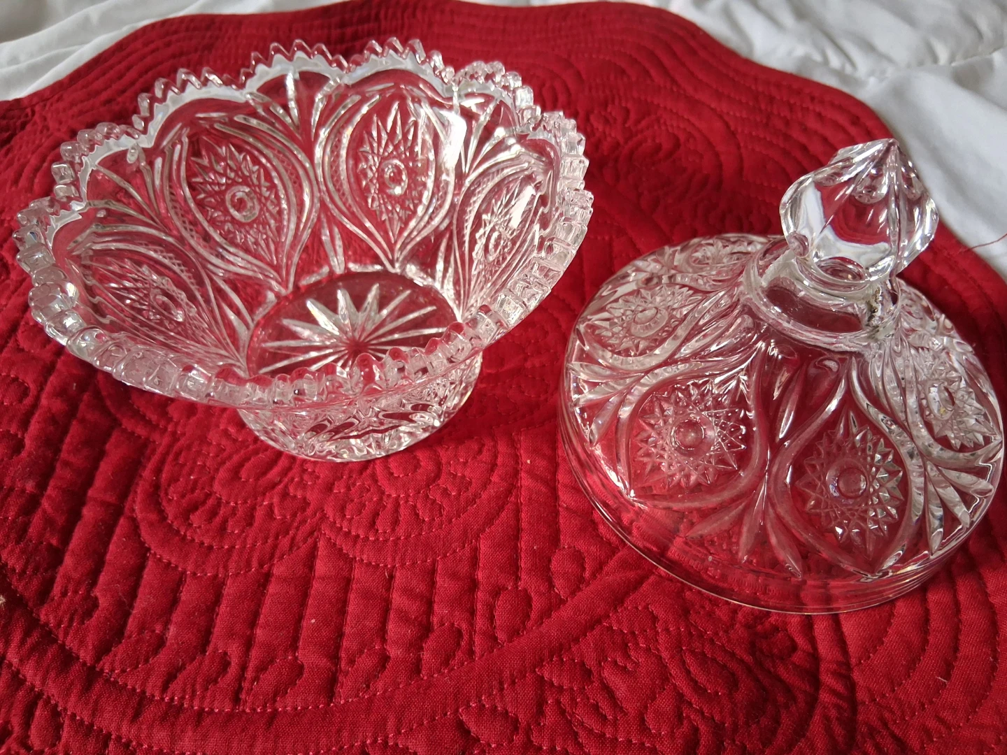 Crystal Candy Dish with Lid - photo 2