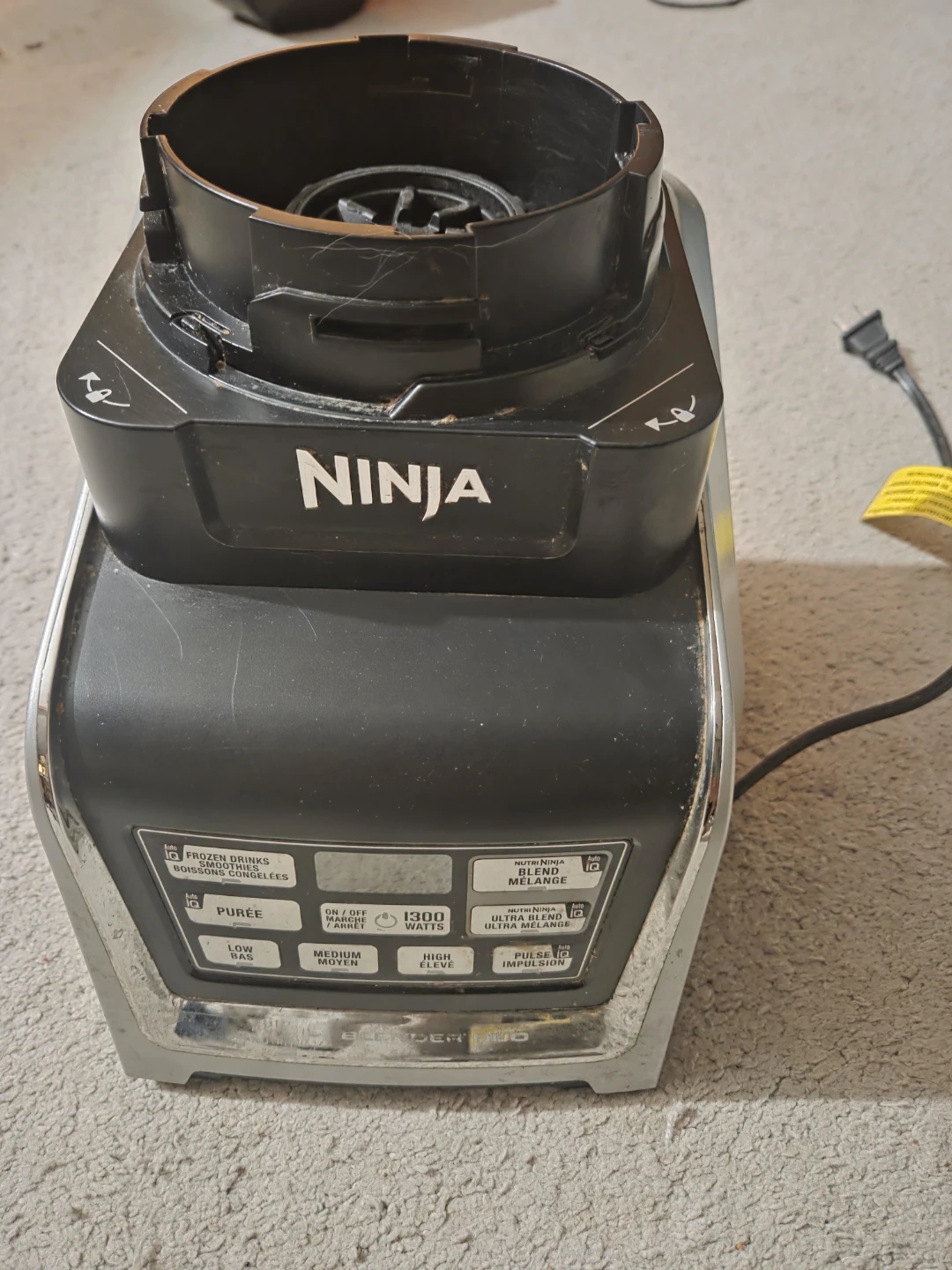 Nutri Ninja Auto-IQ Blender 1300W (needs repair)