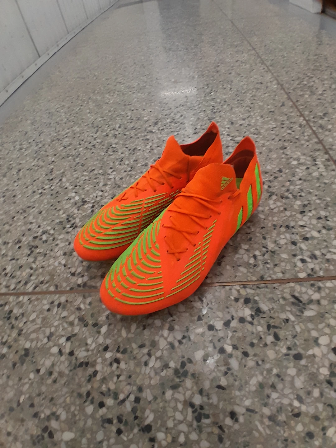 Adidas Predator Soccer Cleats - Orange/Green Size 10