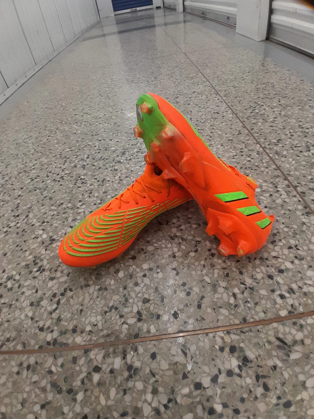Adidas Predator Soccer Cleats - Orange/Green Size 10 - photo 4