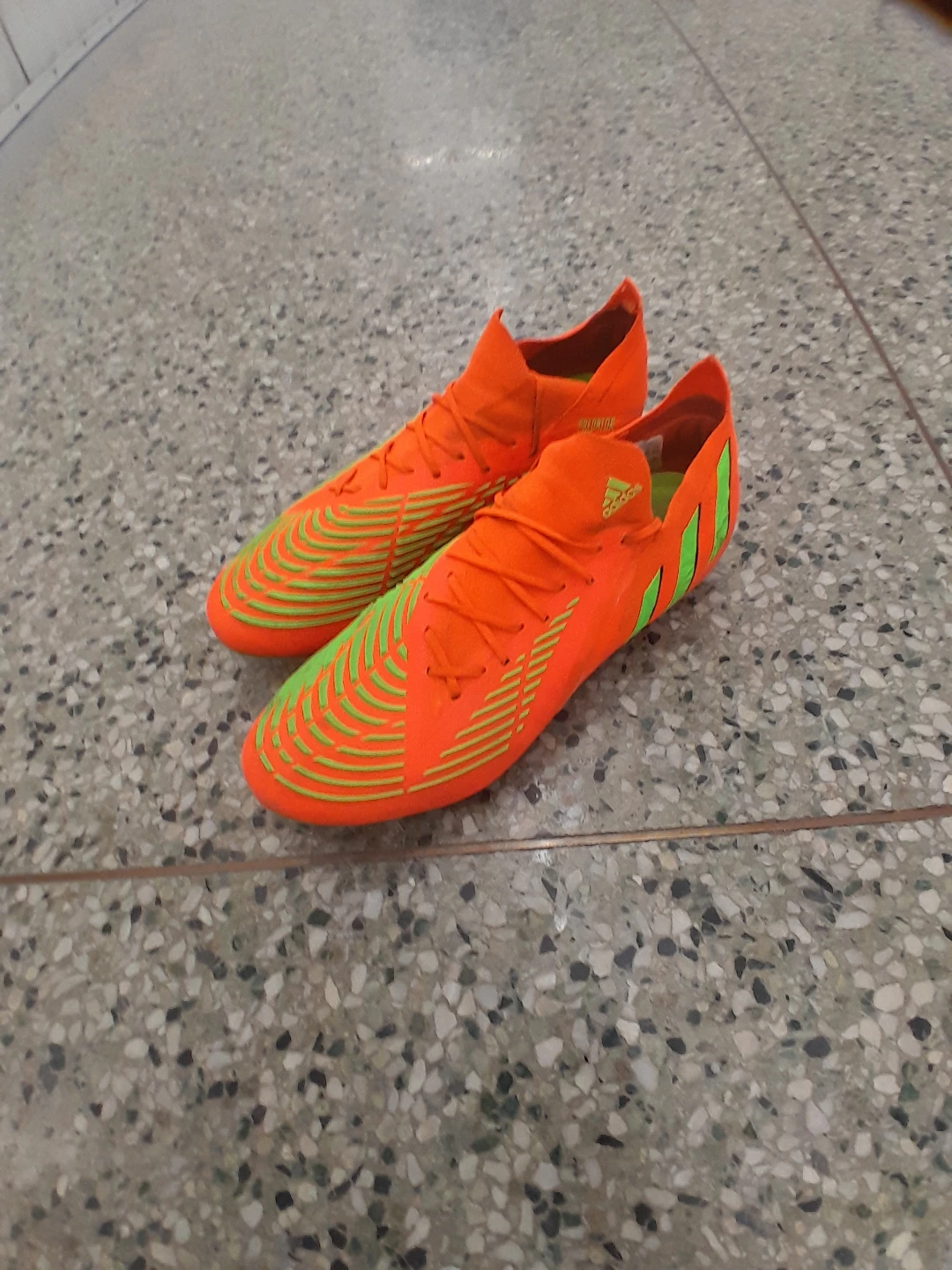 Adidas Predator Soccer Cleats - Orange/Green Size 10 - photo 5