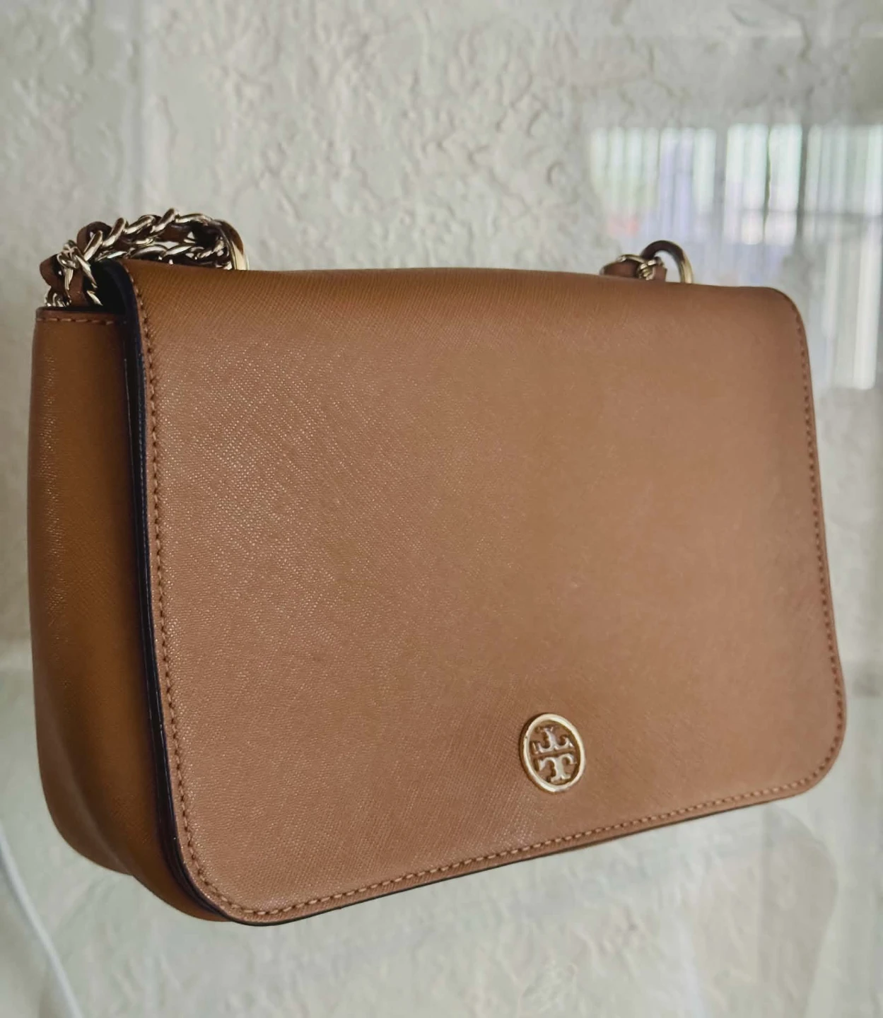 Tory Burch Brown Leather Chain Shoulder Bag - photo 5