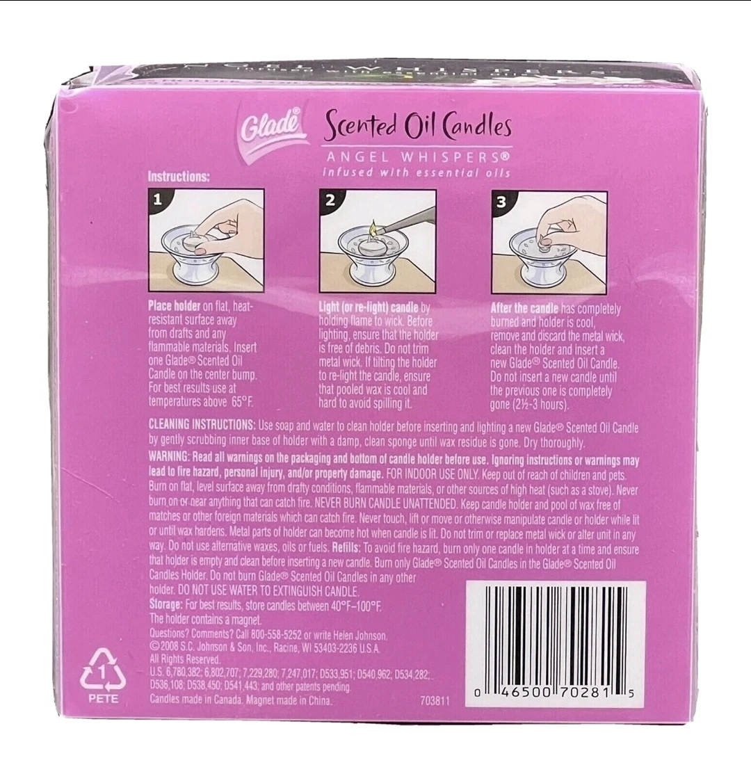 Glade Angel Whispers Scented Oil Candles - photo 4