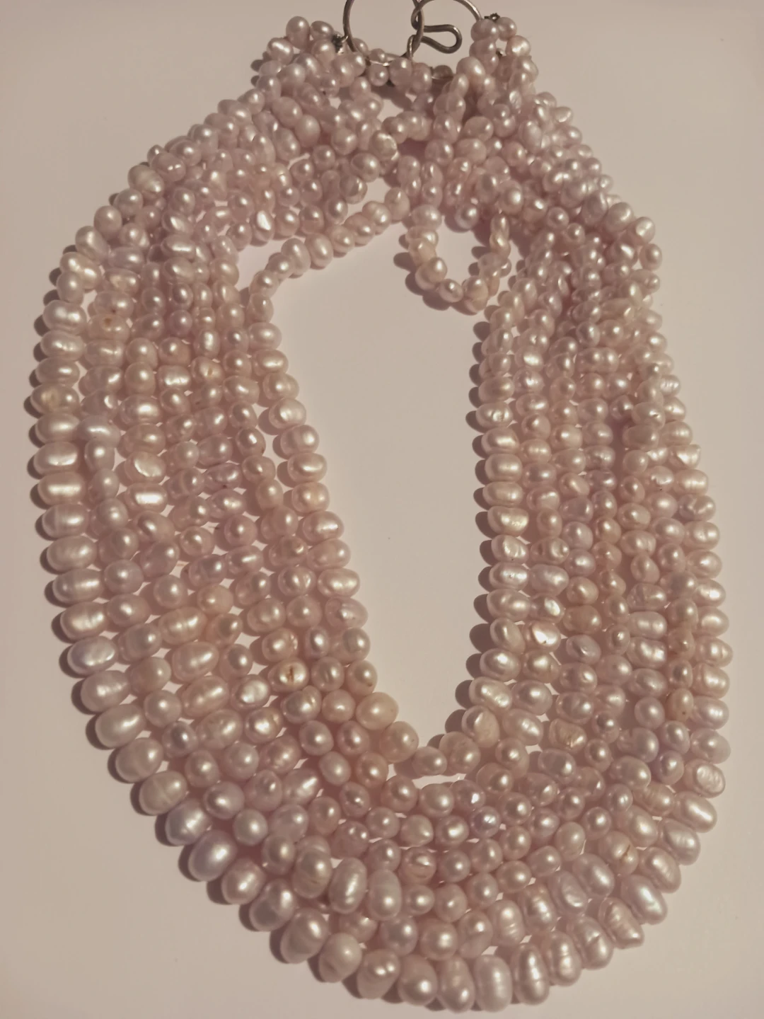 Sterling Silver 925 Genuine Freshwater Pearl Necklace - photo 3