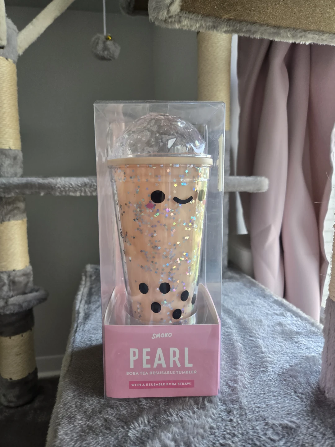 Boba Tea Tumbler with Reusable Straw